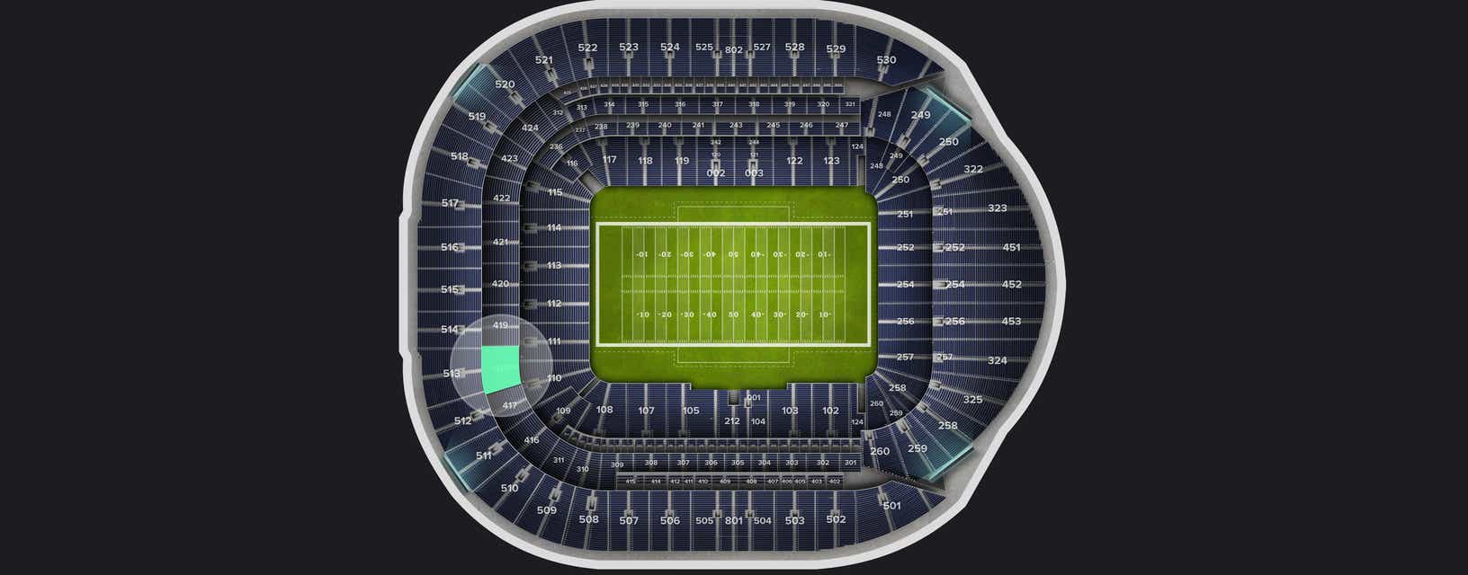 Seat view from Level 4