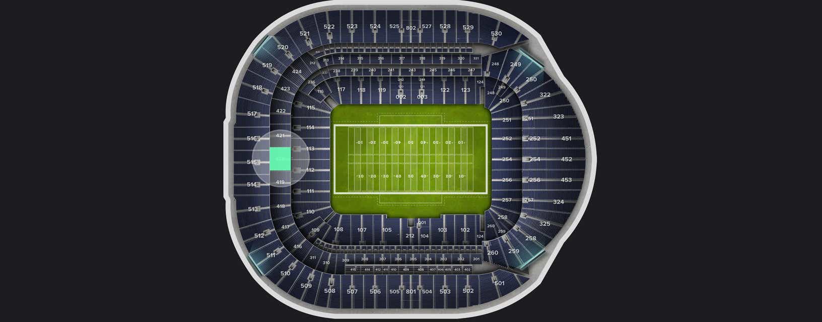 Seat view from Level 4