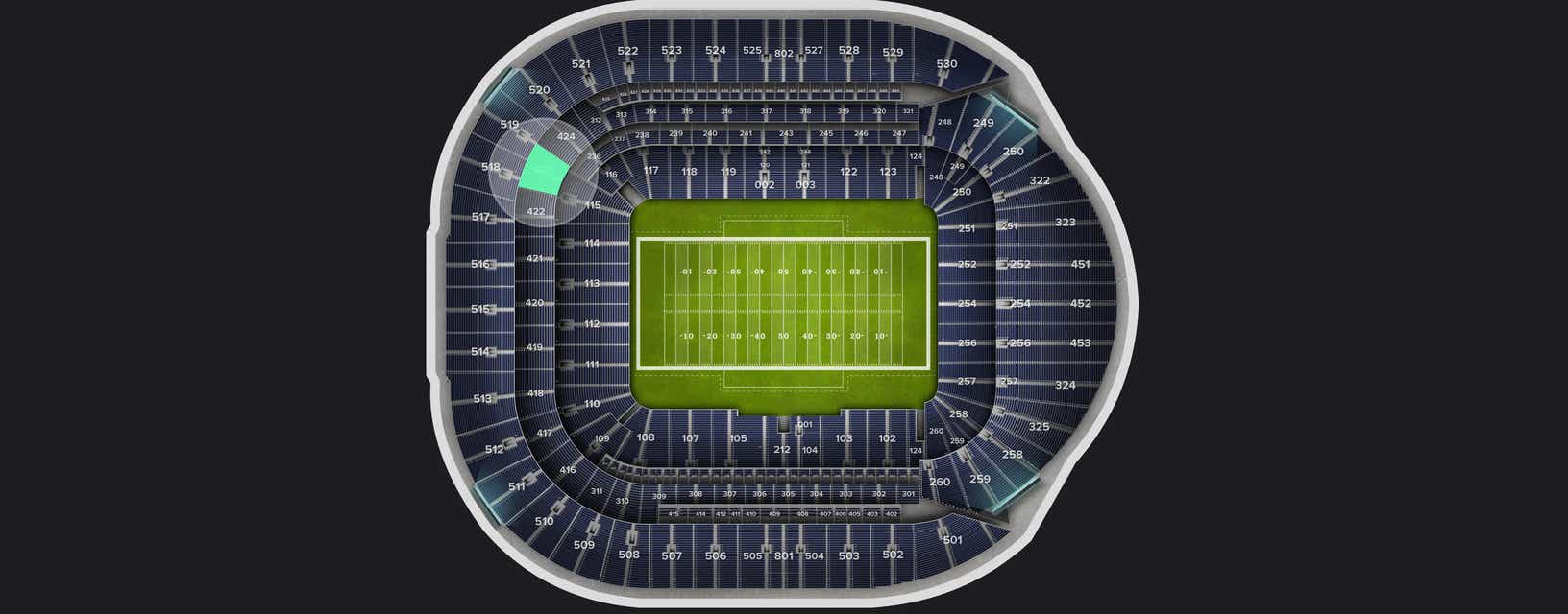 Seat view from Level 4