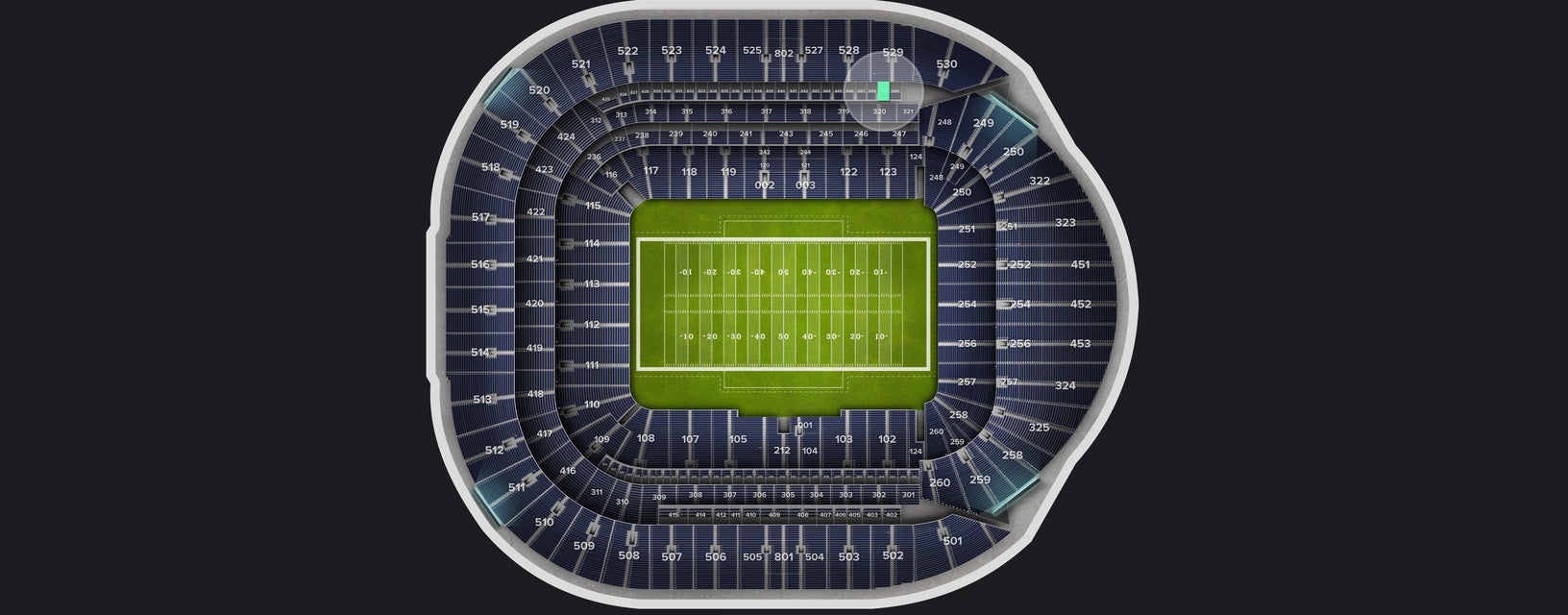 Seat view from Level 4