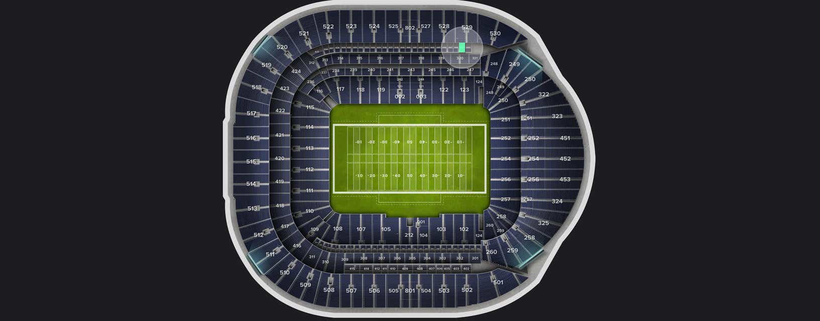 Seat view from Level 4