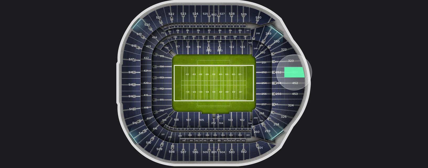 Seat view from Level 4