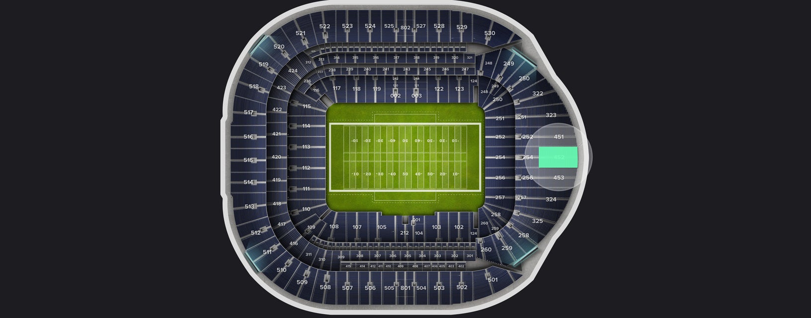 Seat view from Level 4