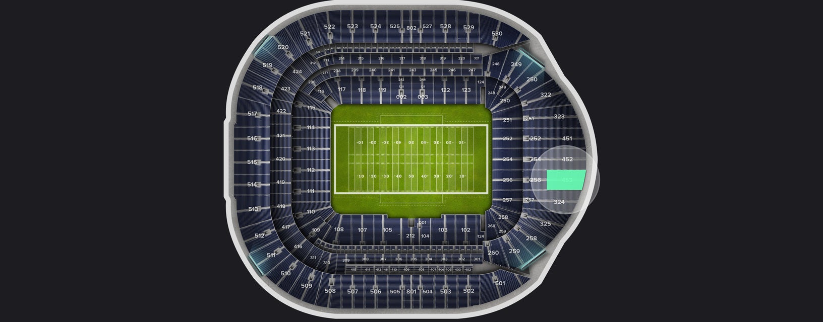 Seat view from Level 4