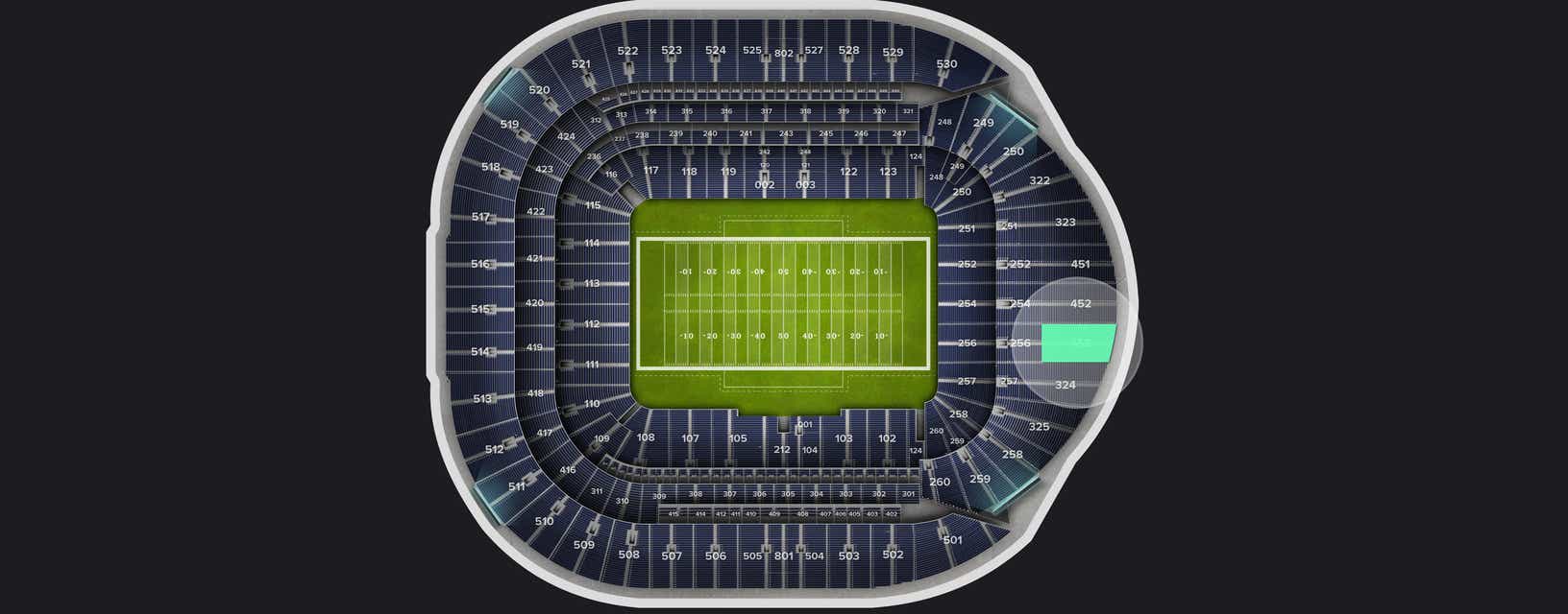 Seat view from Level 4