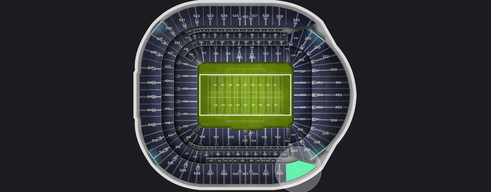 Seat view from Level 5