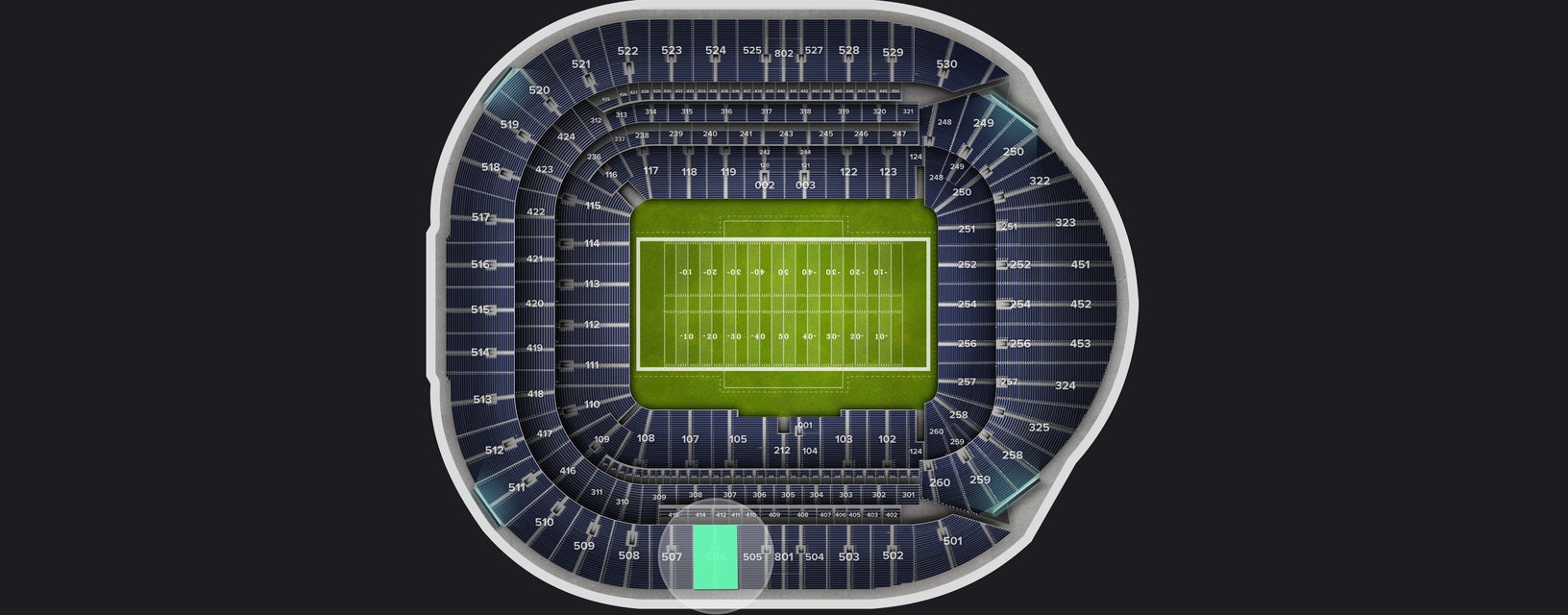Seat view from Level 5