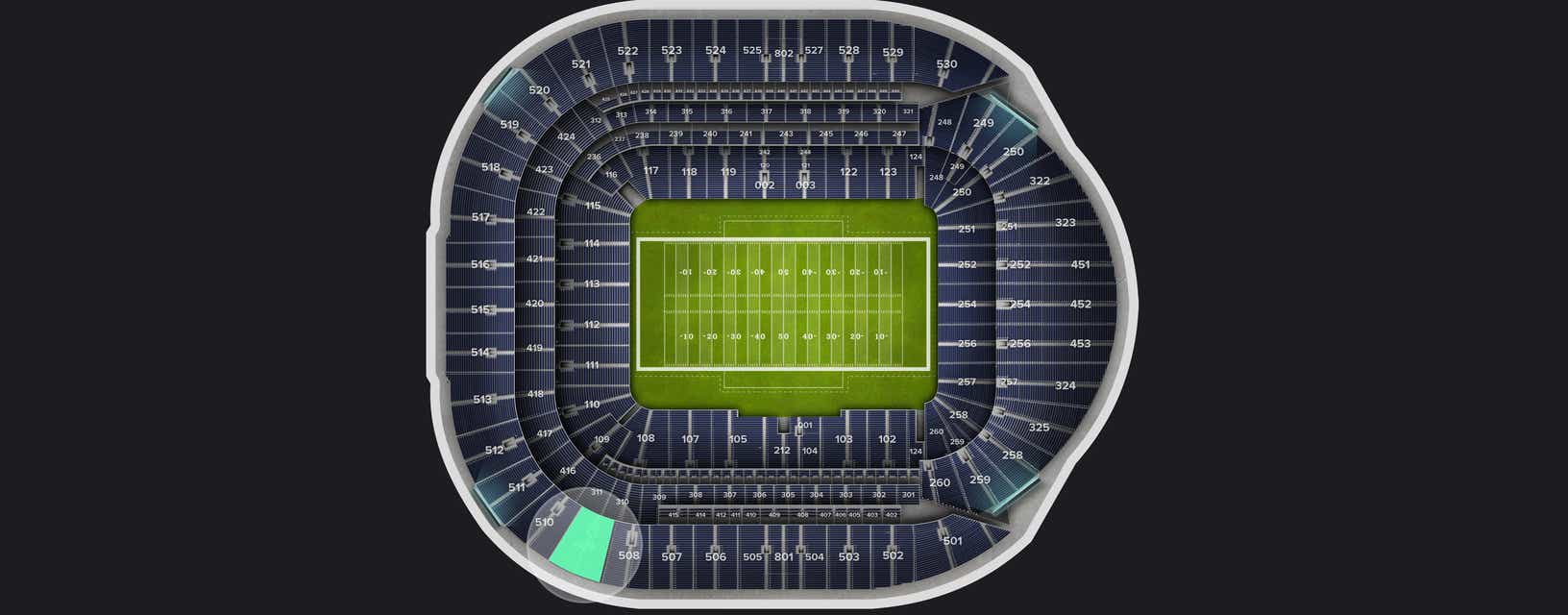 Seat view from Level 5
