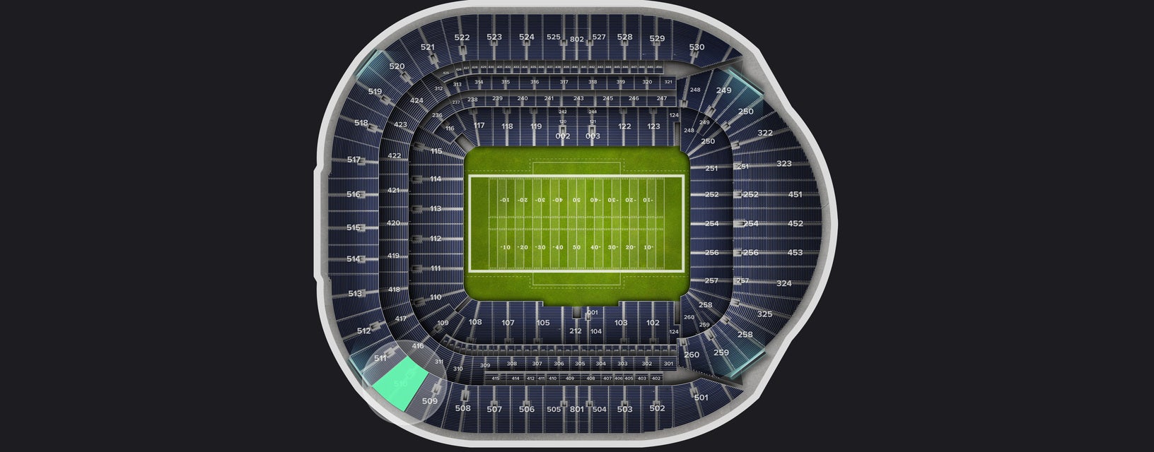 Seat view from Level 5