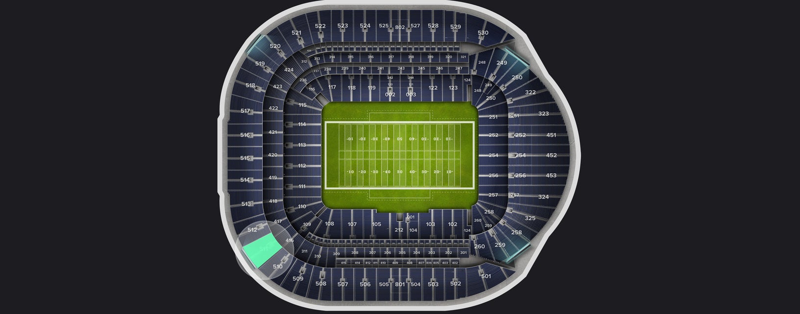 Seat view from Level 5
