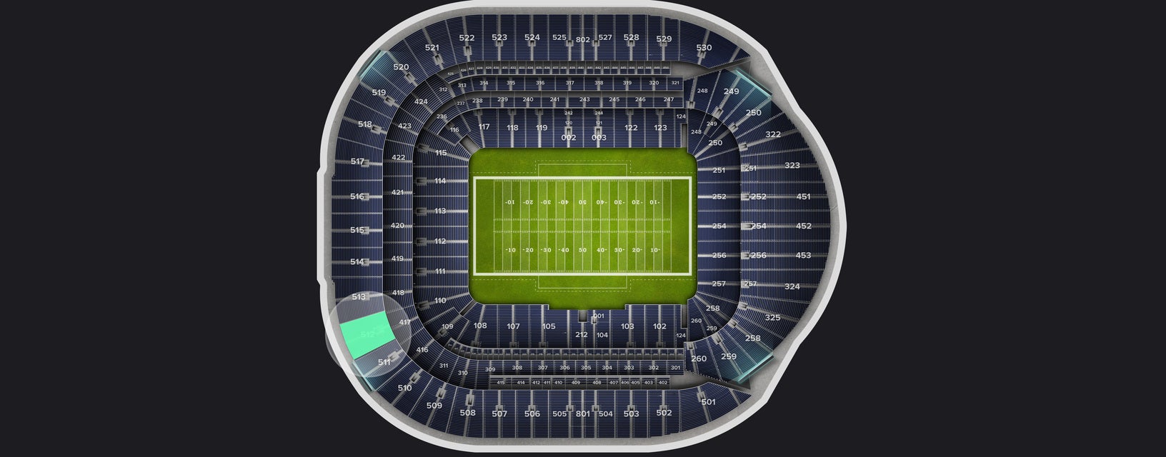 Seat view from Level 5
