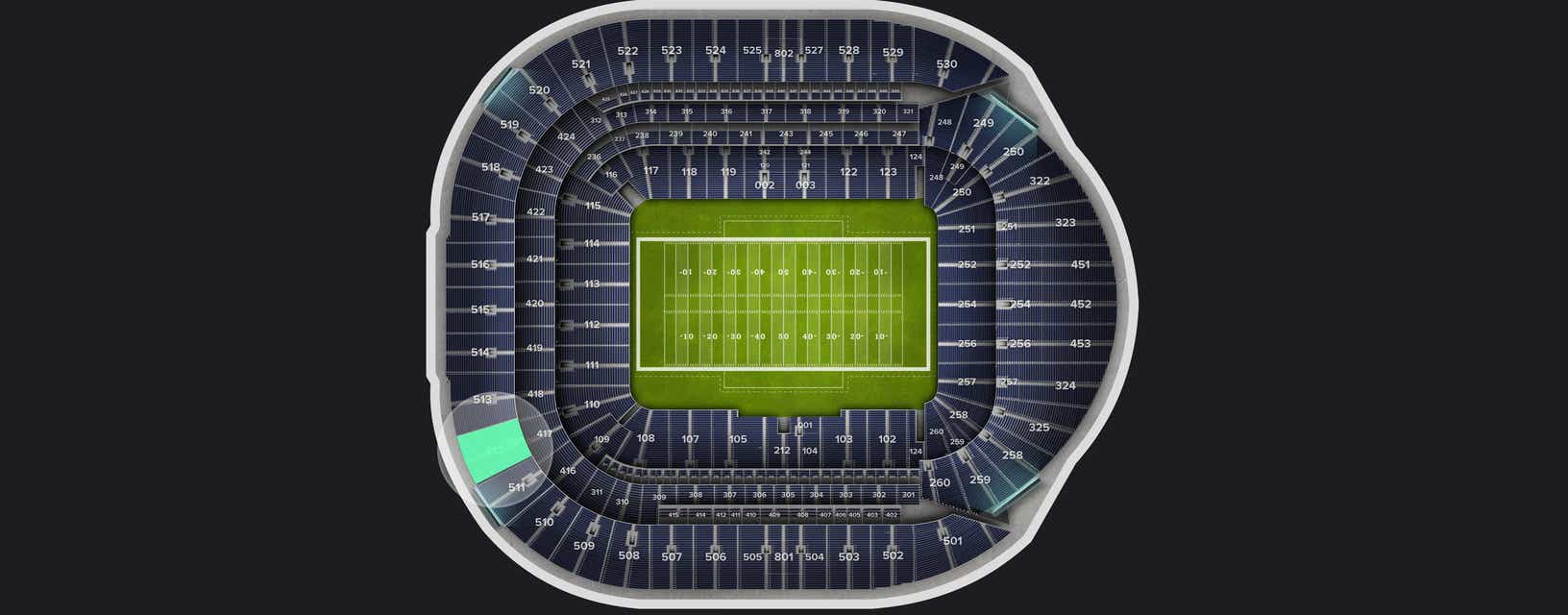 Seat view from Level 5