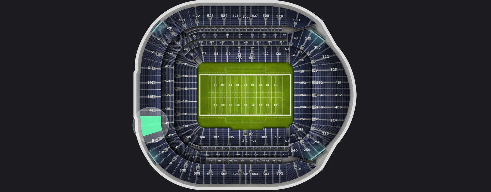 Seat view from Level 5