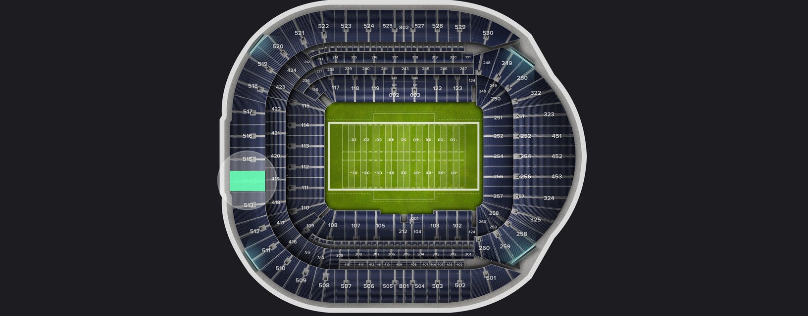 Seat view from Level 5