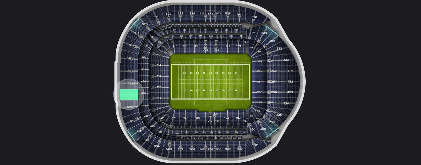Seat view from Level 5