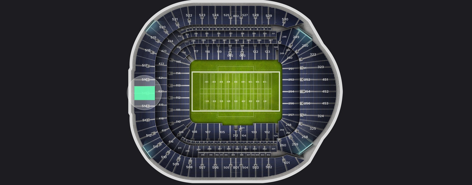 Seat view from Level 5