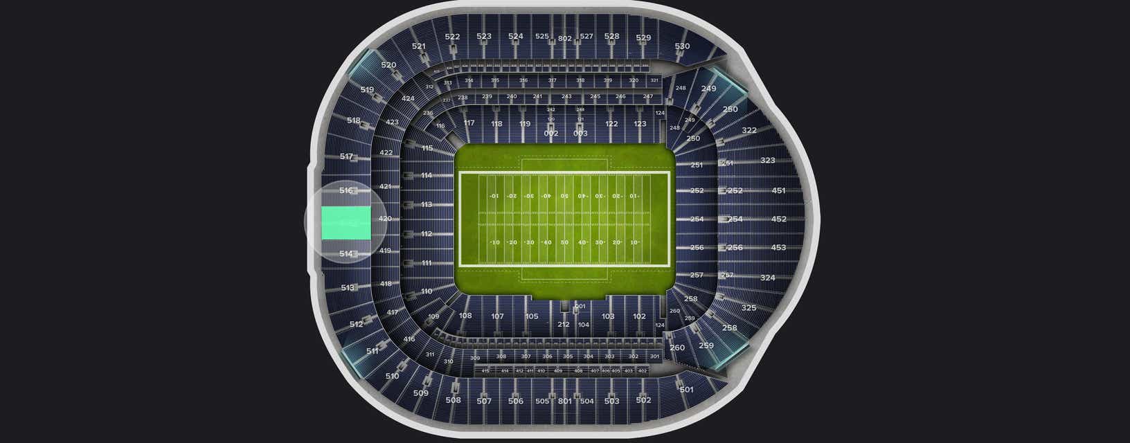 Seat view from Level 5