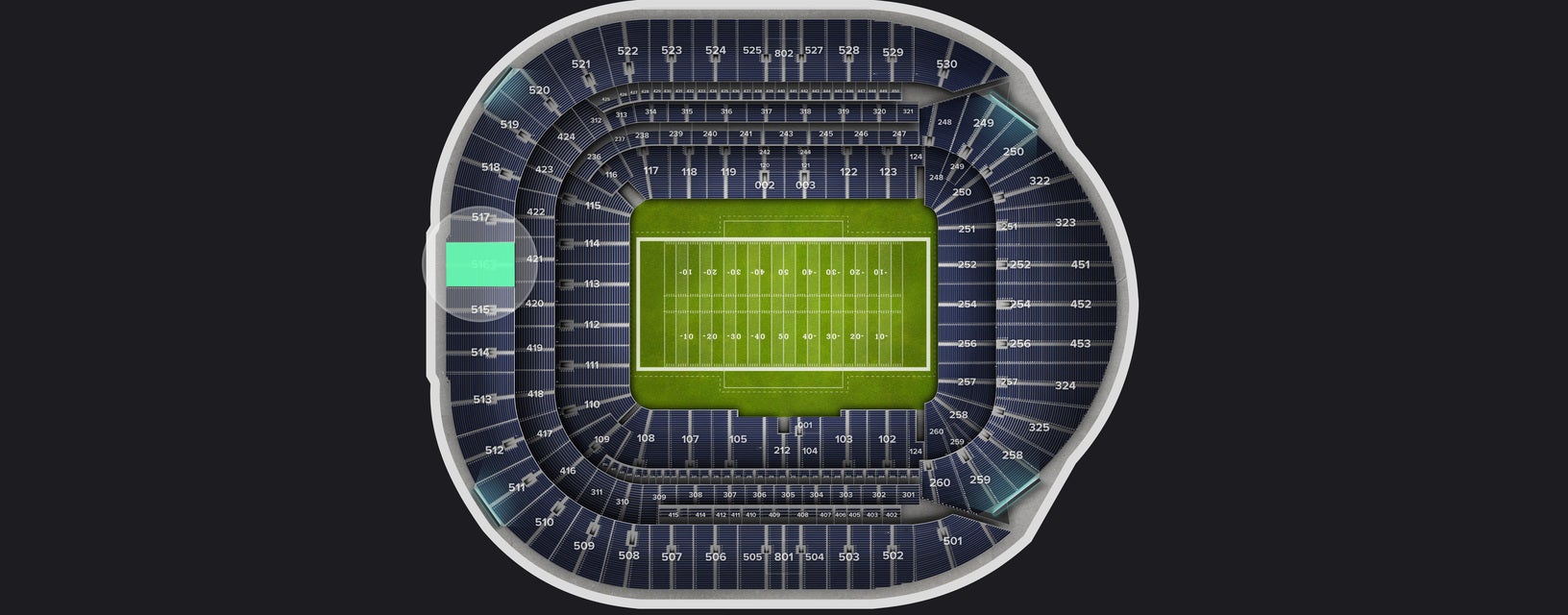 Seat view from Level 5