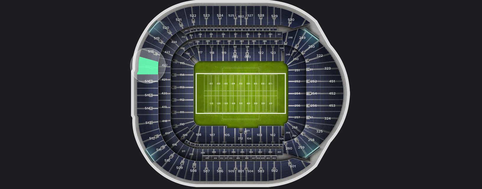 Seat view from Level 5
