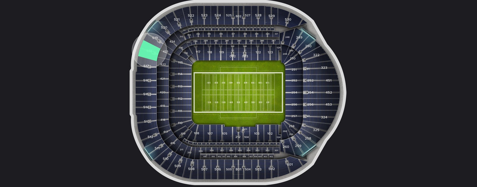 Seat view from Level 5