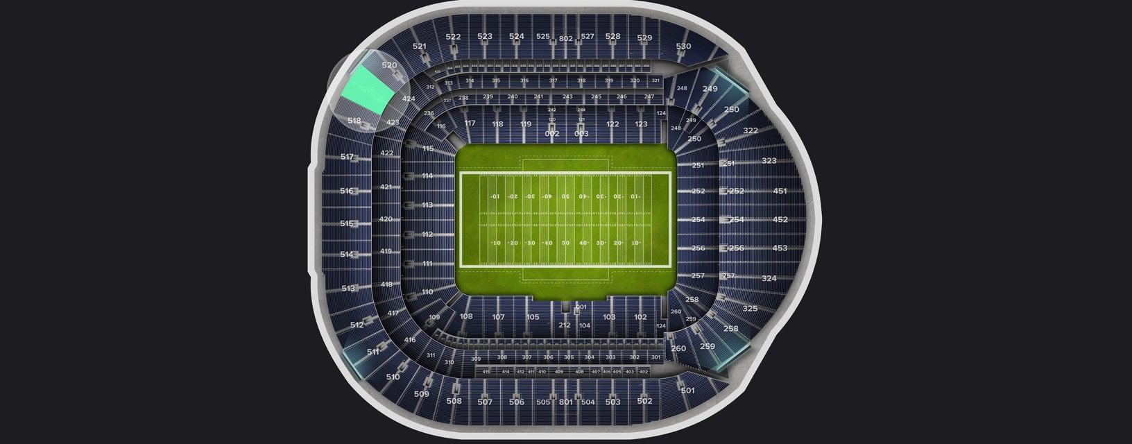Seat view from Level 5