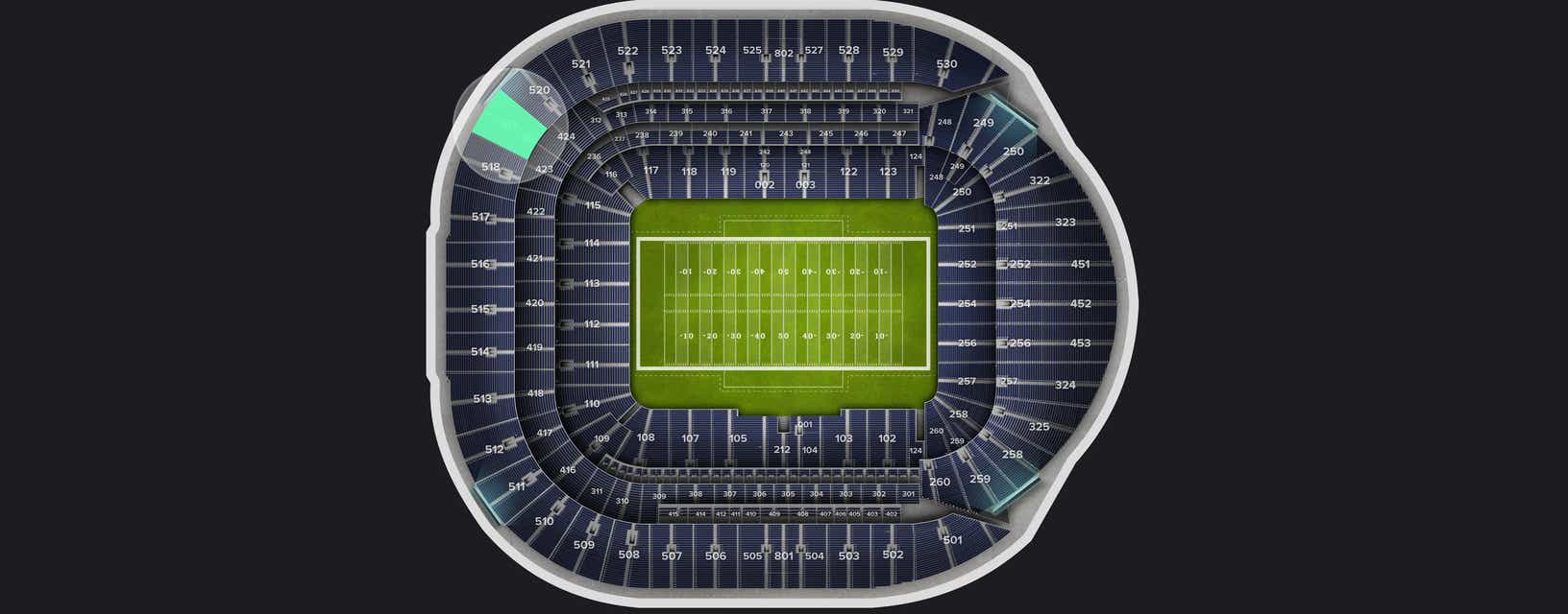 Seat view from Level 5