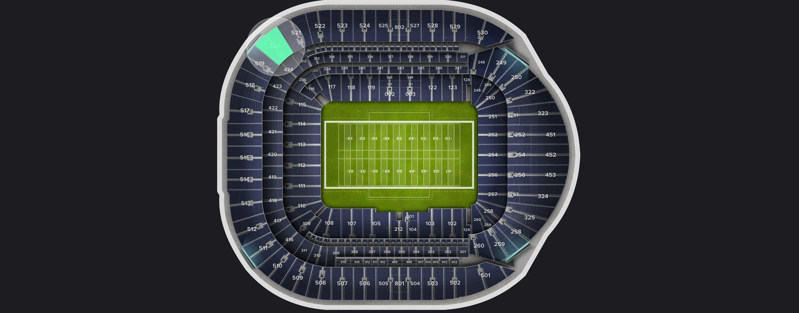 Seat view from Level 5