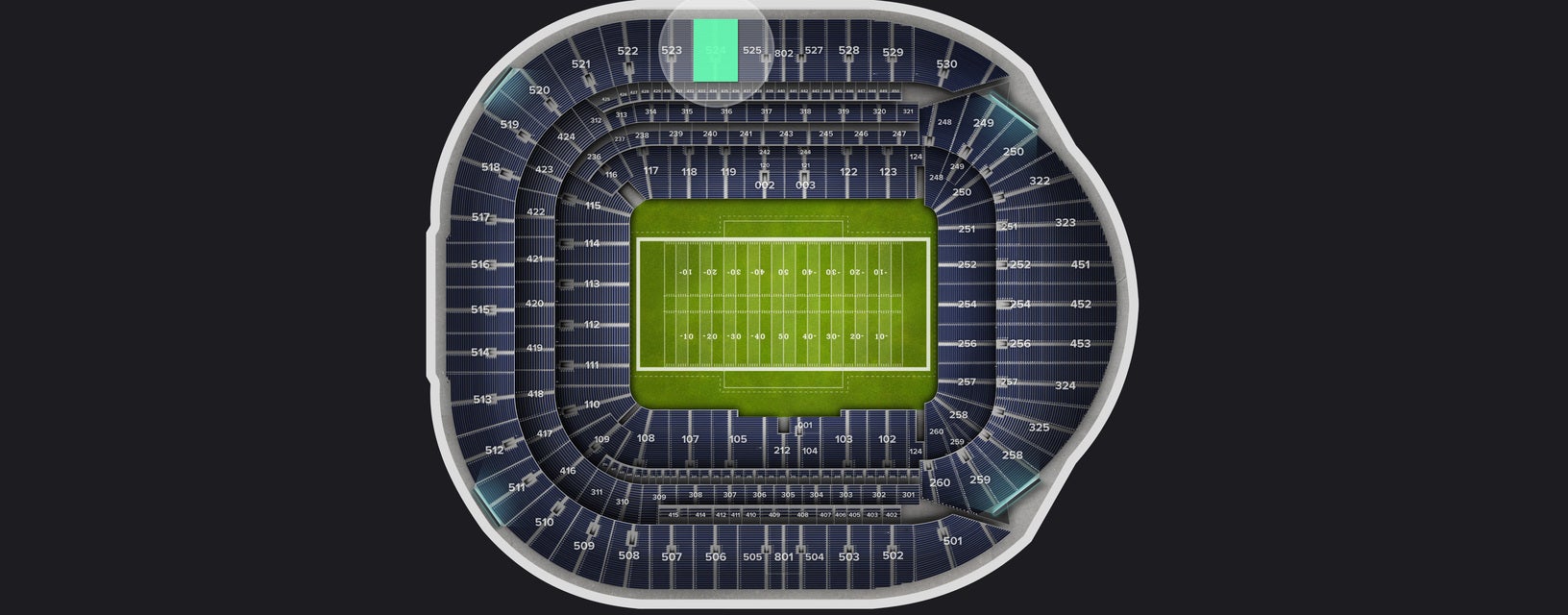 Seat view from Level 5