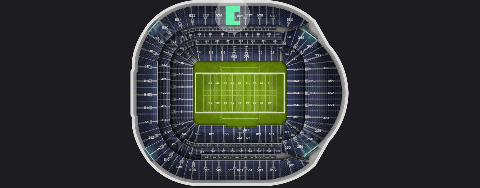 Seat view from Level 5