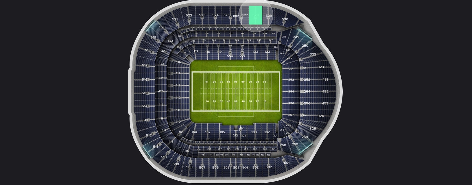 Seat view from Level 5