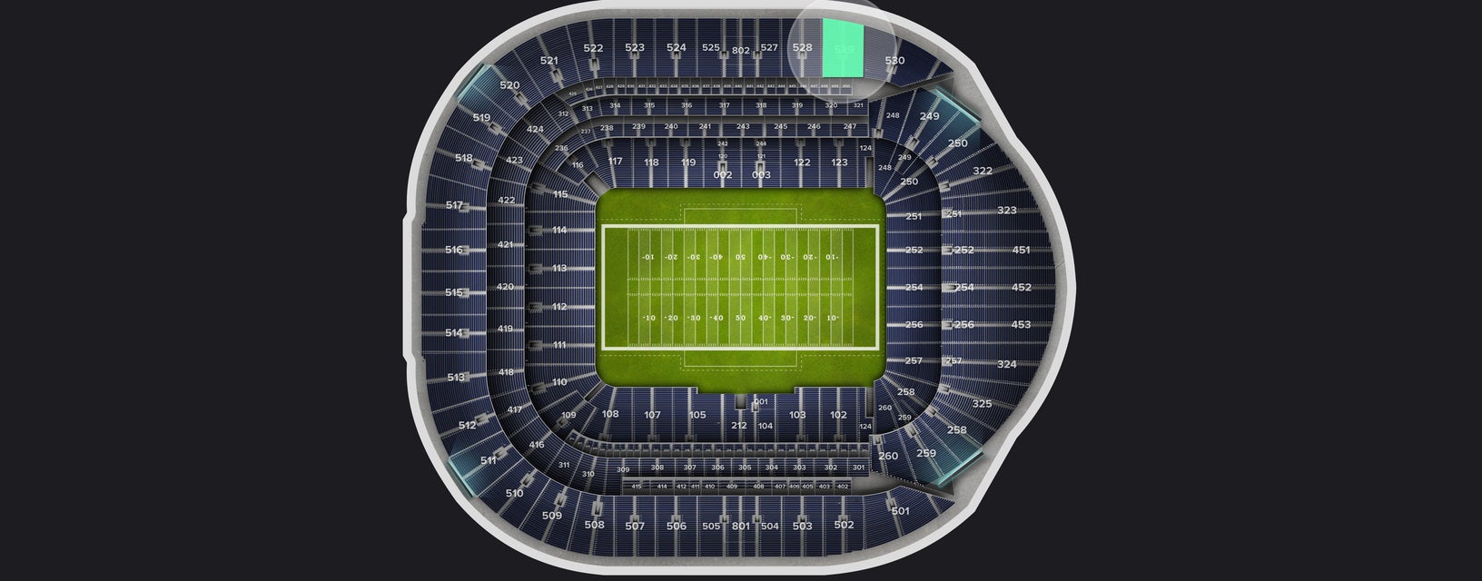 Seat view from Level 5