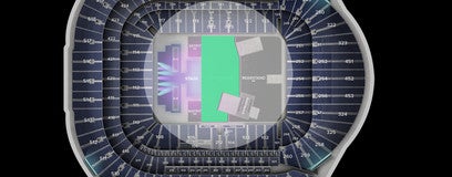 Seat view from Front Standing GA