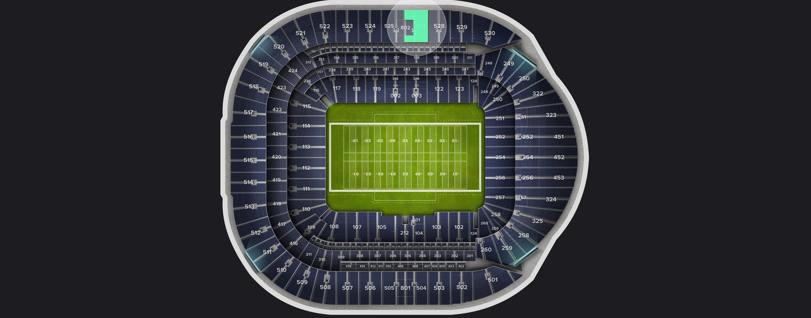 Seat view from Longside Upper