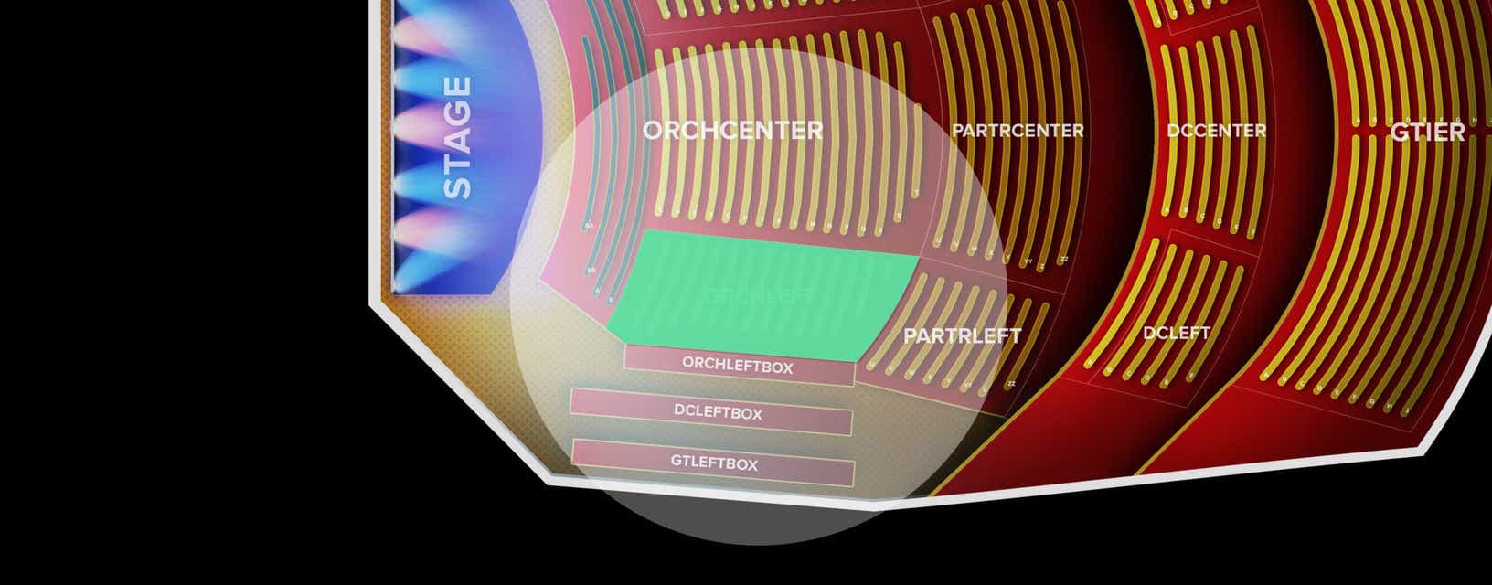 Seat view from Orchestra