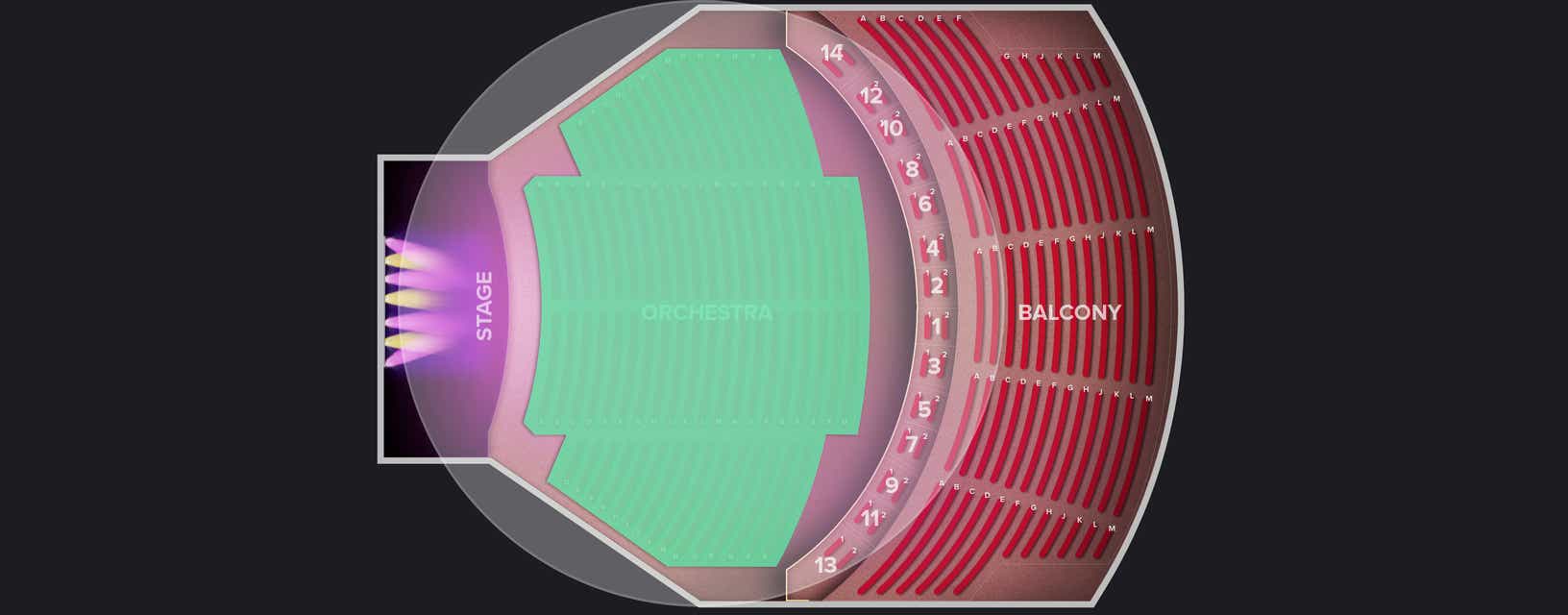 Seat view from Orchestra