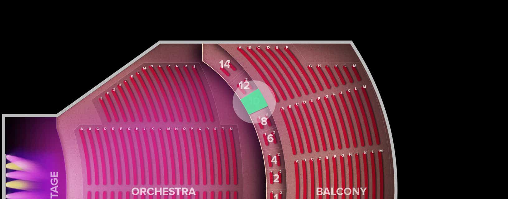 Seat view from Loge