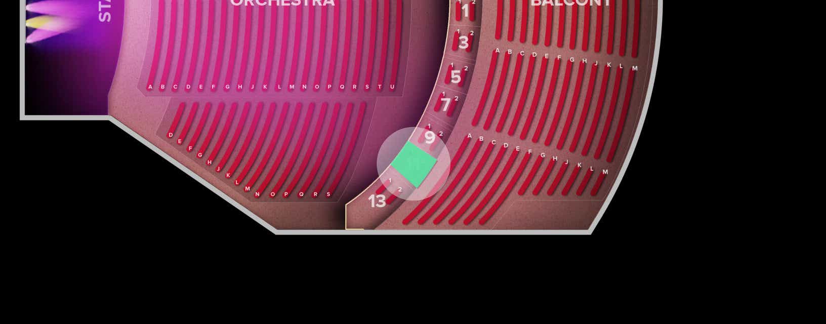 Seat view from Loge