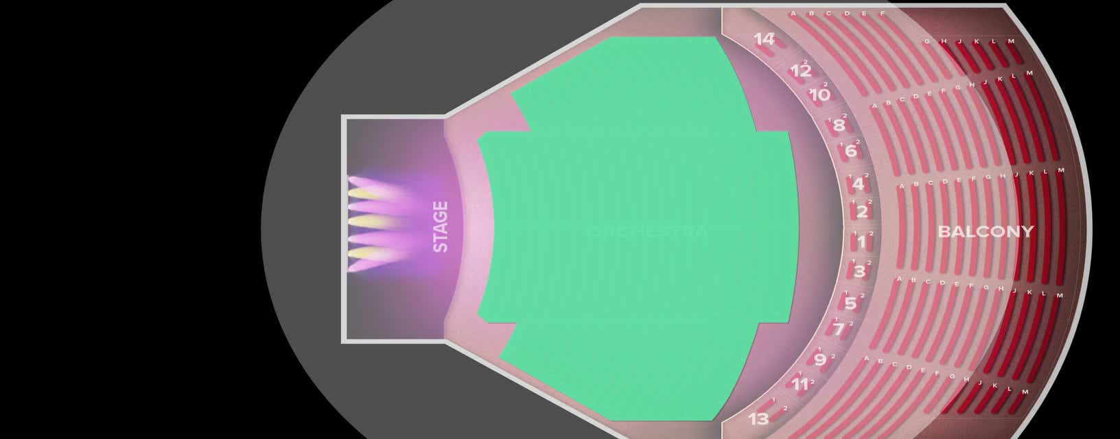 Seat view from Orchestra