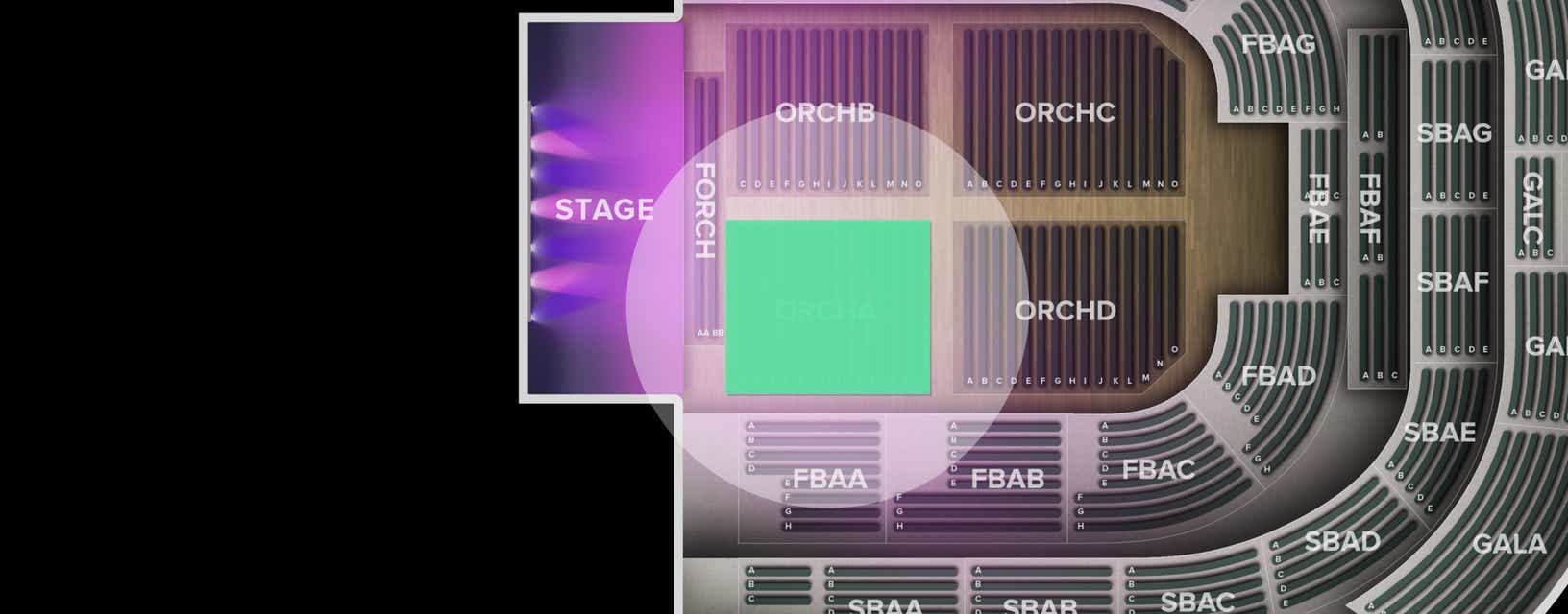 Seat view from Orchestra