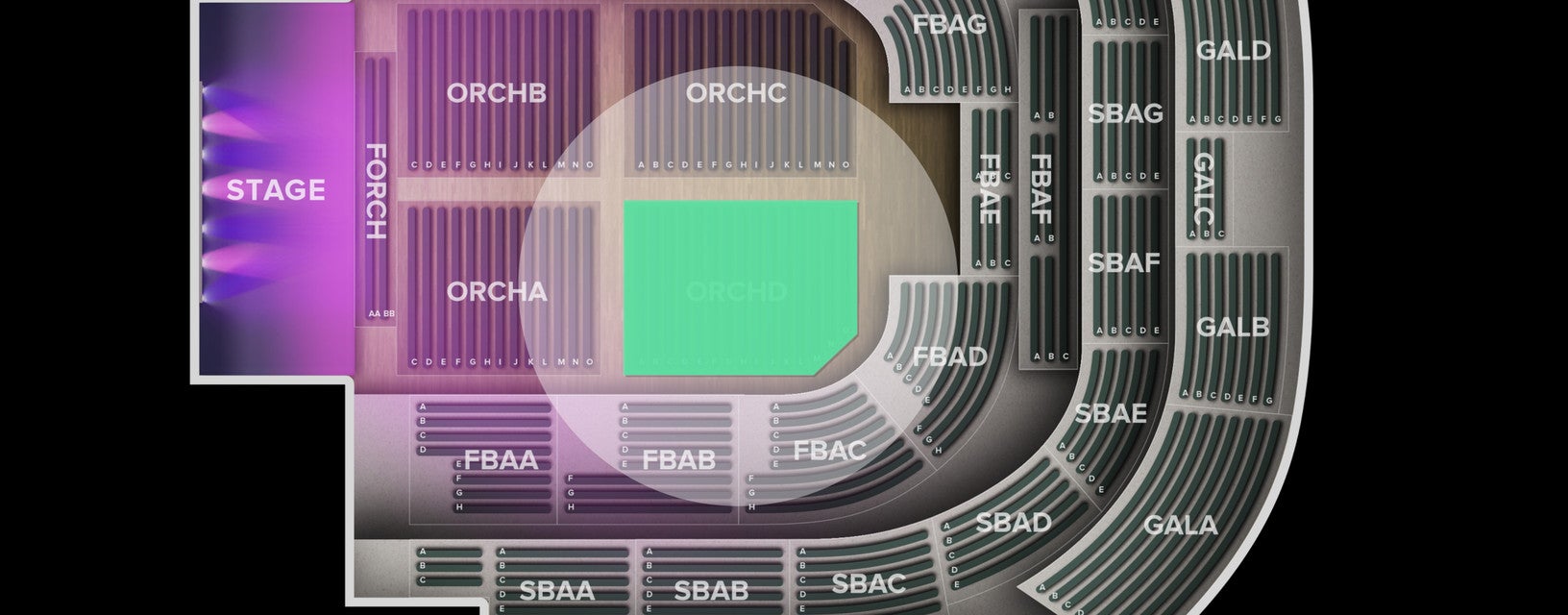 Seat view from Orchestra