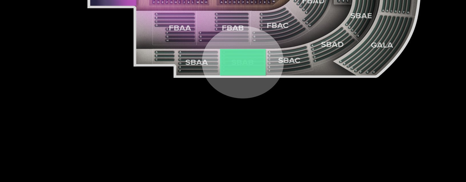 Seat view from Second Balcony