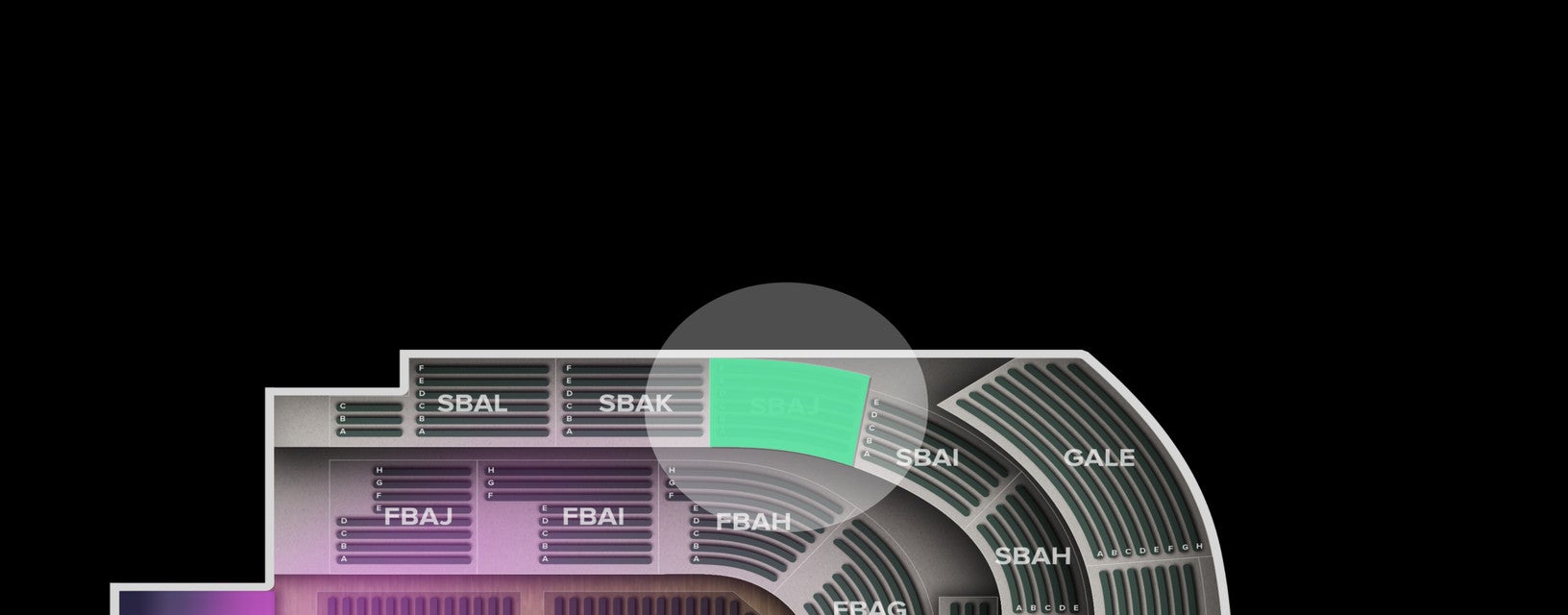 Seat view from Second Balcony