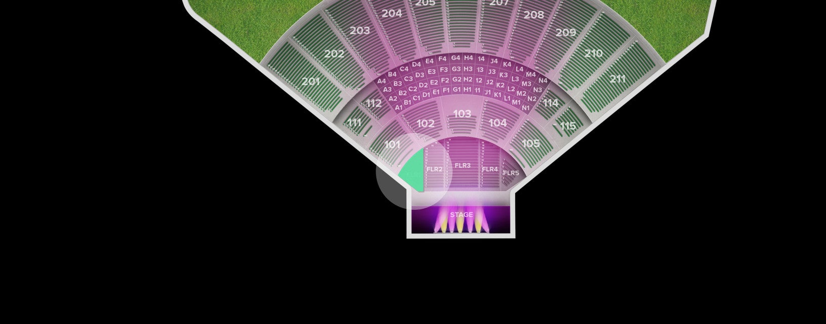 Seat view from Floor
