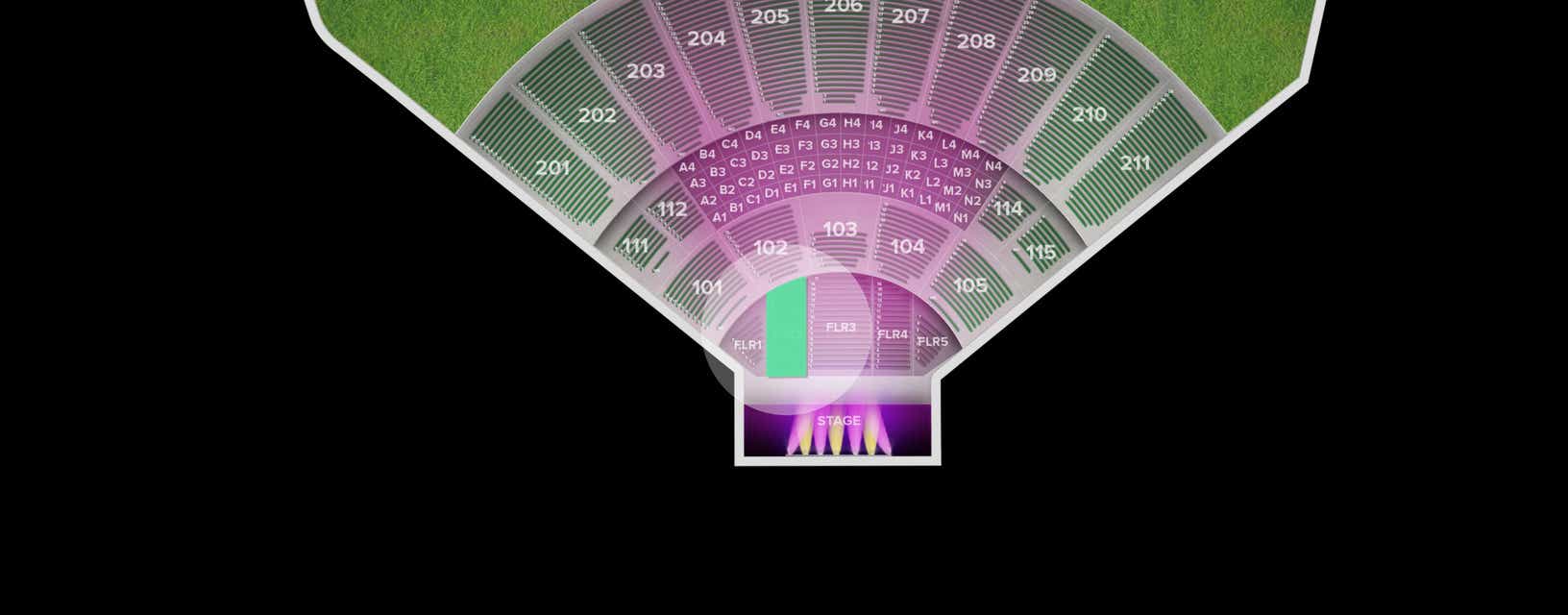 Seat view from Floor