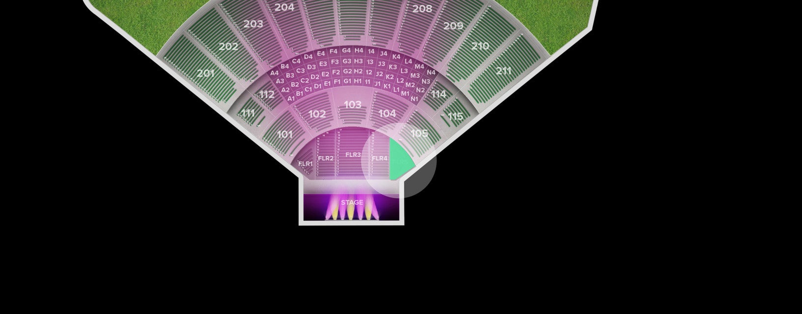 Seat view from Floor