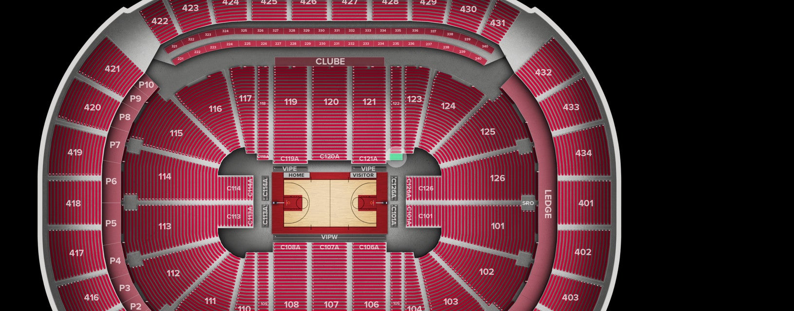 Seat view from Club