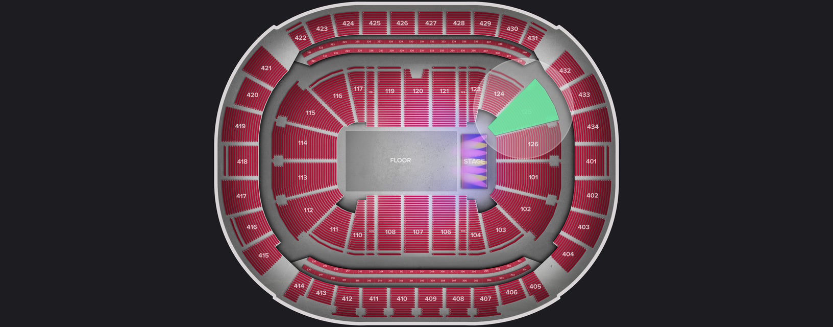 Seat view from Lower