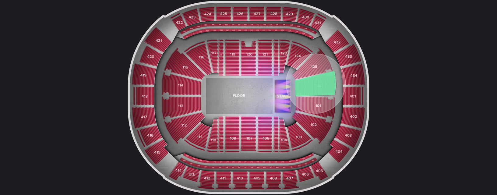 Seat view from Lower