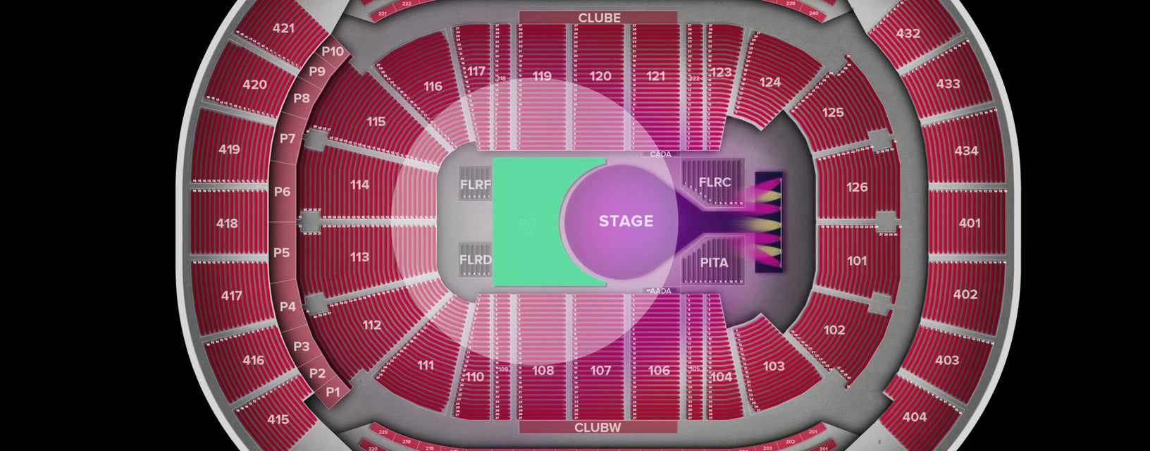 Seat view from Pit