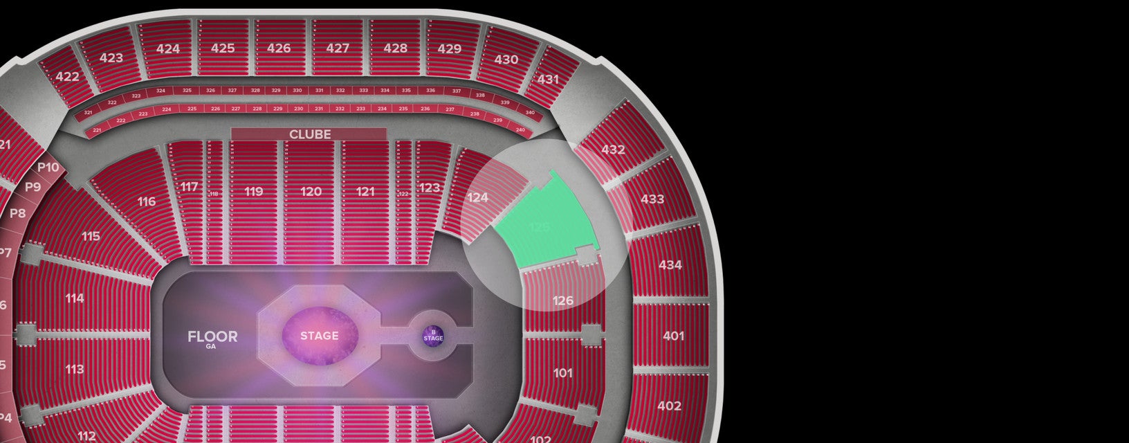 Seat view from Lower